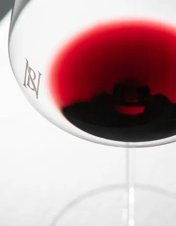 A glass of red wine from Bodega Numanthia