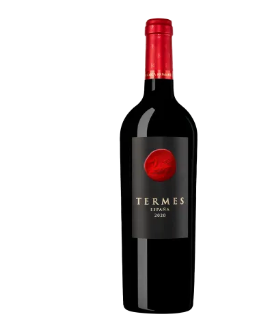 Botella de Termes 2020, vino tinto español de Bodega Numanthia, región de Toro.